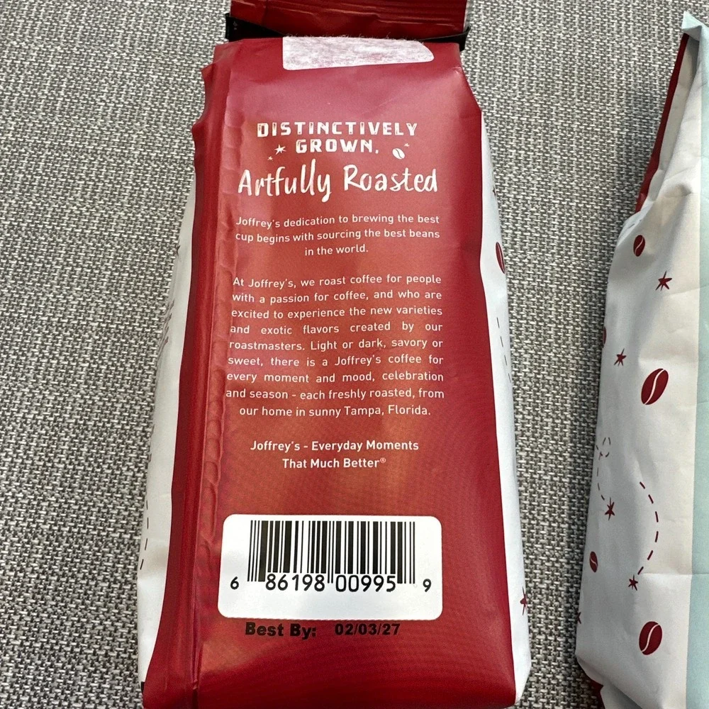2 Pack Joffreys Dubai Milk Chocolate Coffee Pistachio‎ Medium Roast 11oz